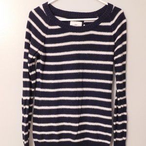 H&M Navy and White Stripe Sweater